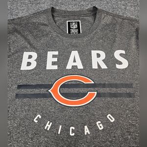 Chicago Bears NFL Team Apparel Heather Gray Graphic T-Shirt Size: Medium